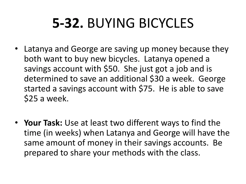 5 32 buying bicycles