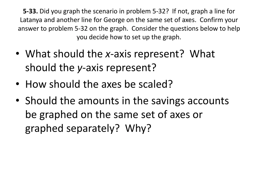 5 33 did you graph the scenario in problem