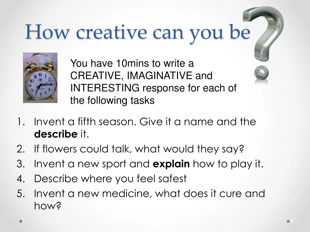 how creative can you be