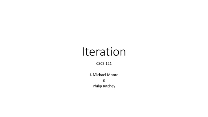 iteration