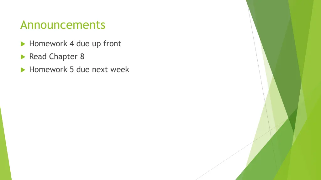 announcements