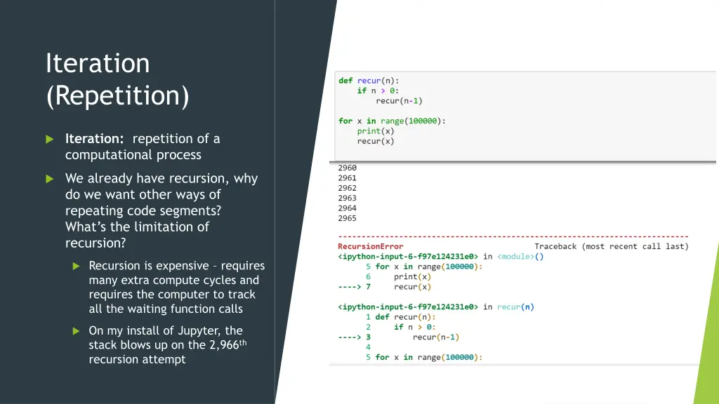 iteration repetition 1