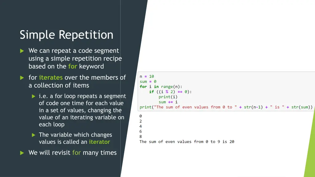simple repetition