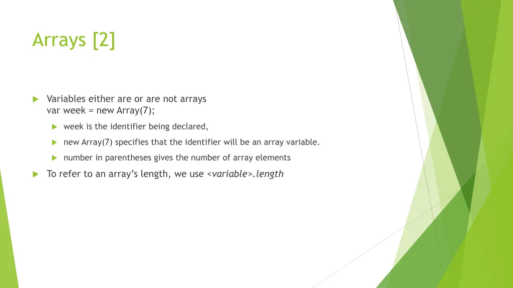 arrays 2