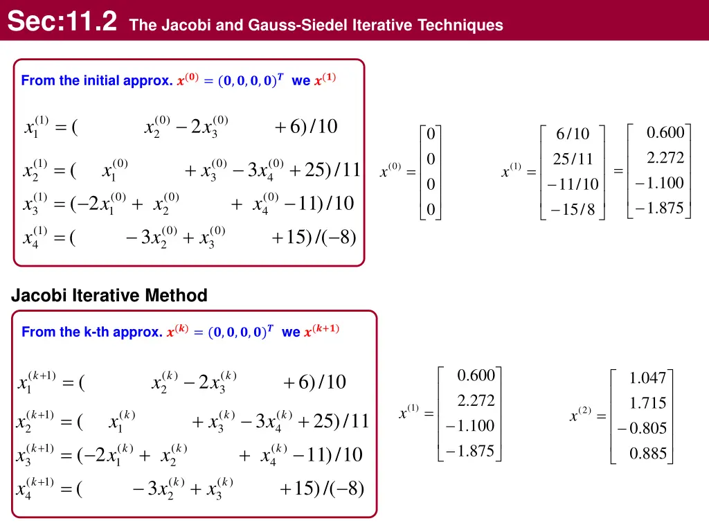 sec 11 2 the jacobi and gauss siedel iterative 2