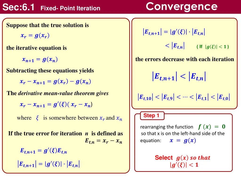 convergence