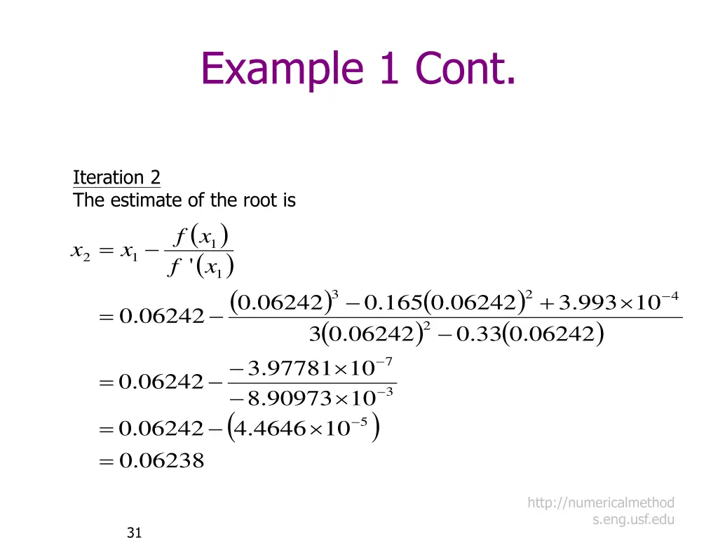 example 1 cont 5