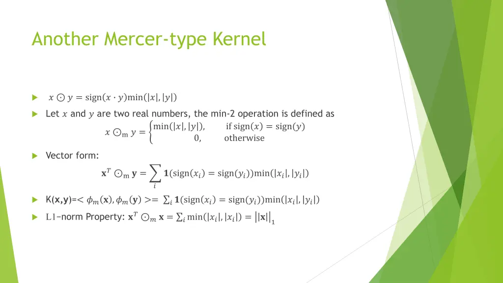 another mercer type kernel