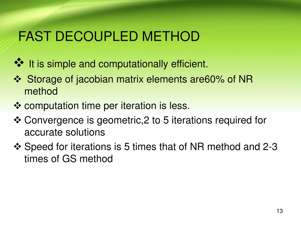 fast decoupled method 1