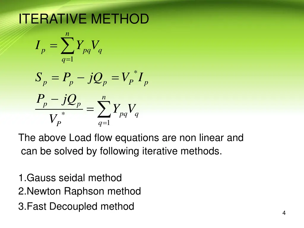 iterative method n i y v