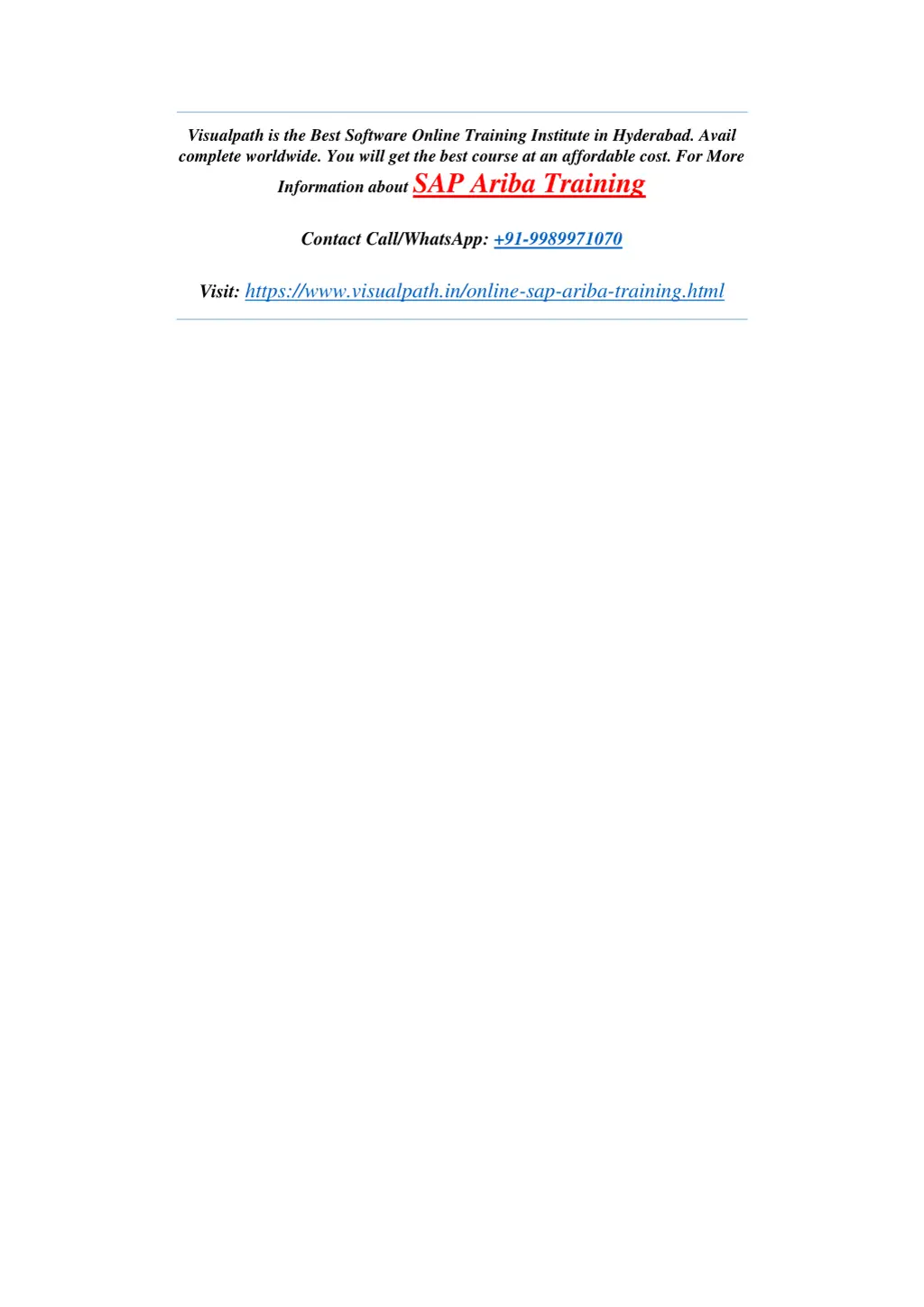 visualpath is the best software online training