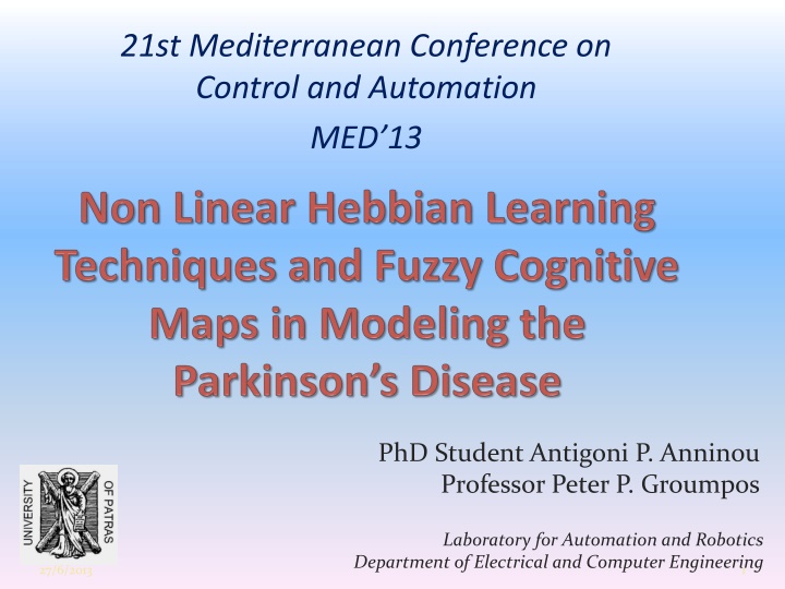 21st mediterranean conference on control