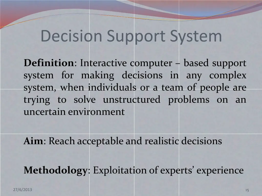 decision support system