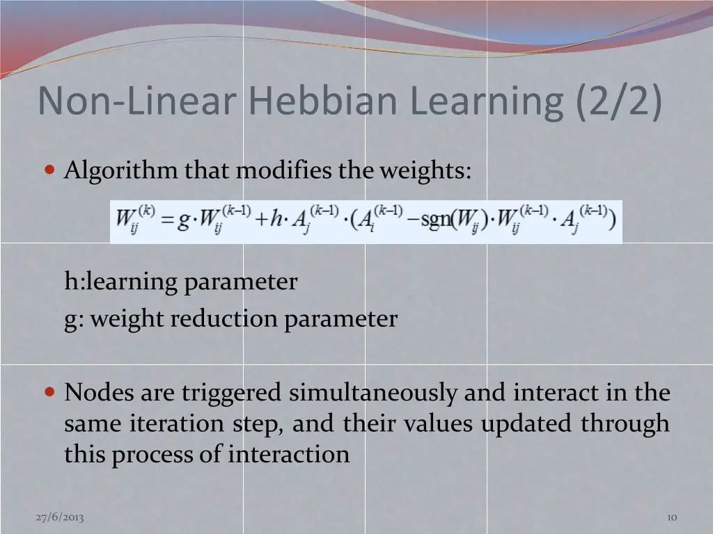 non linear hebbian learning 2 2