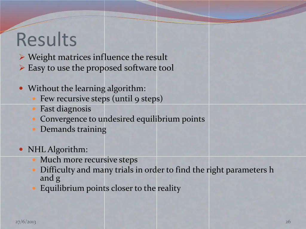 results weight matrices influence the result easy