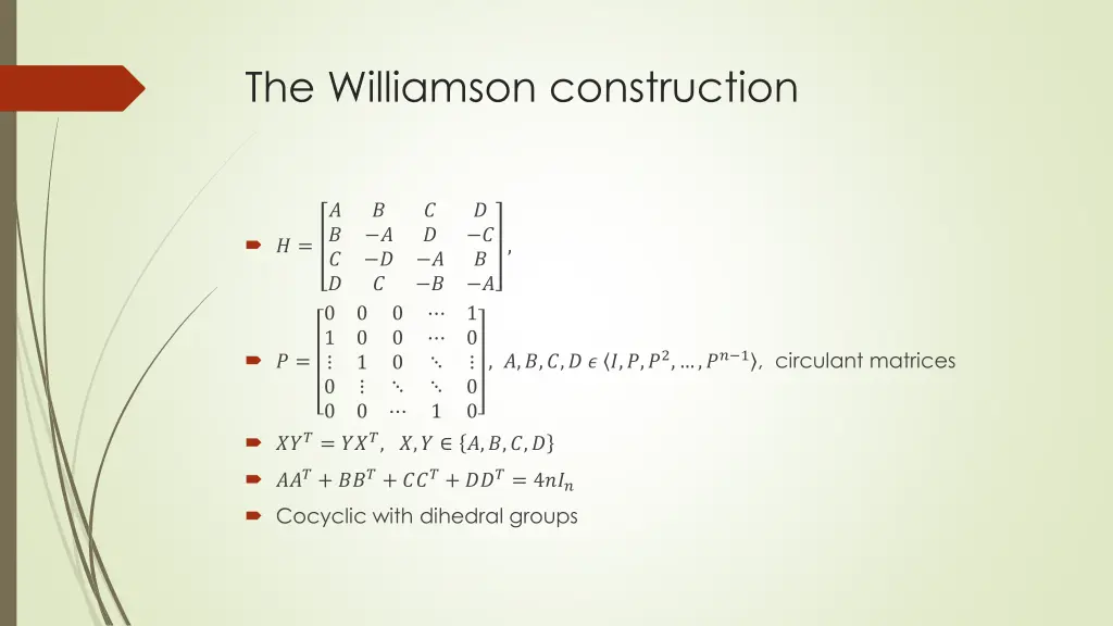 the williamson construction
