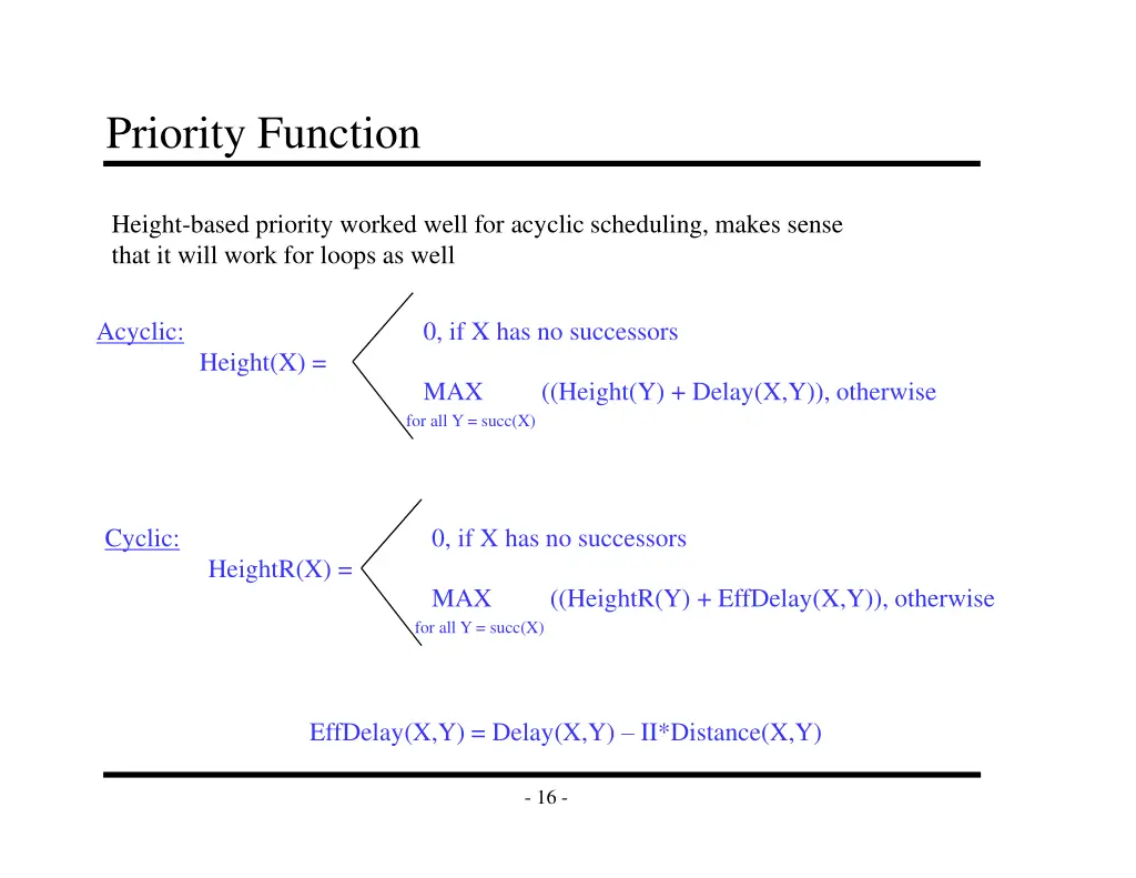 priority function