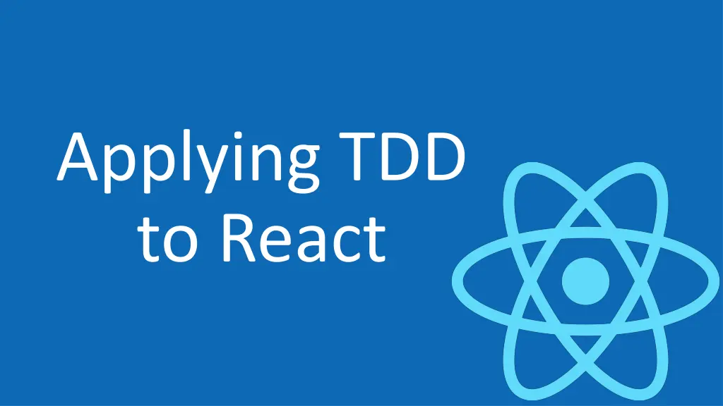 applying tdd to react