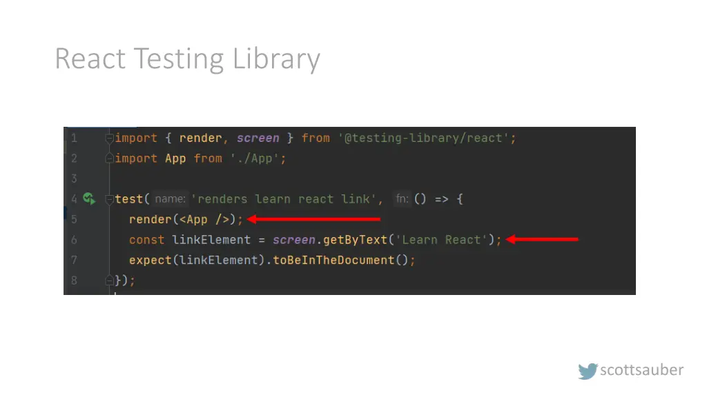 react testing library 1