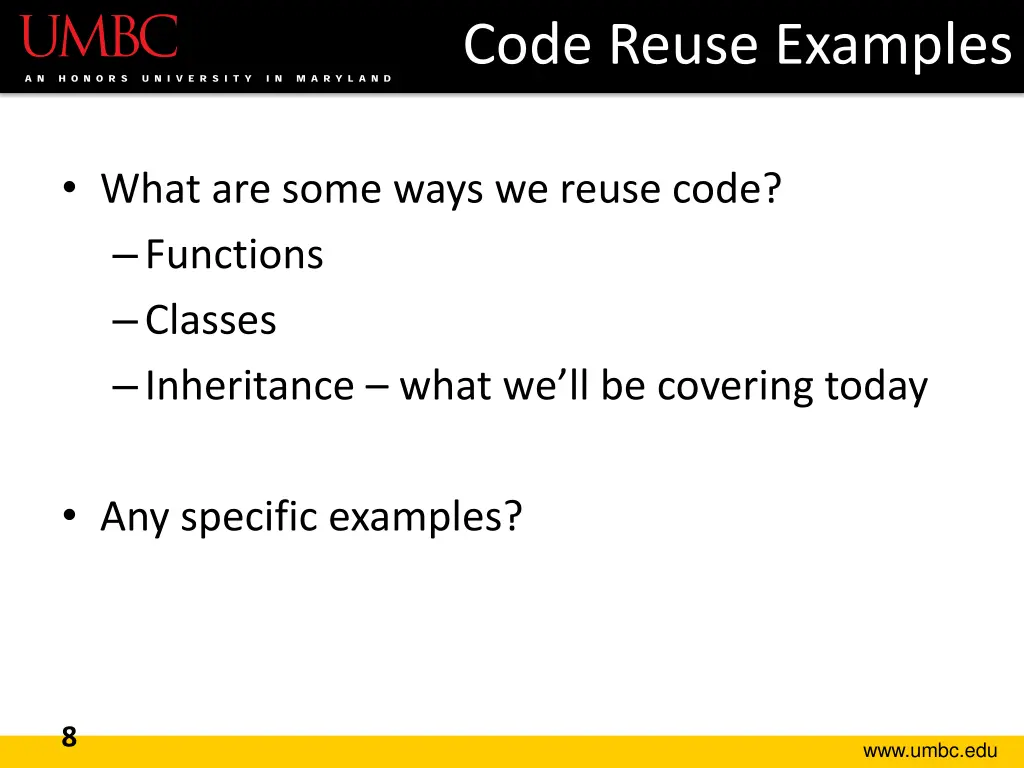 code reuse examples