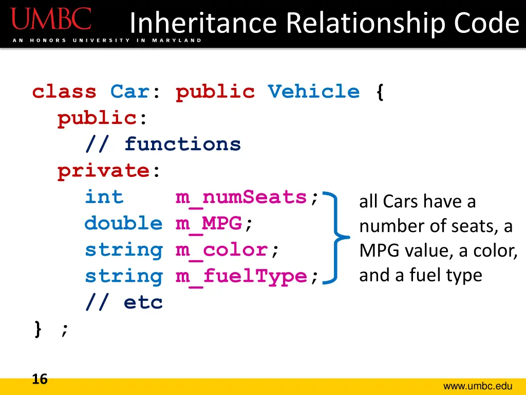 inheritance relationship code 3