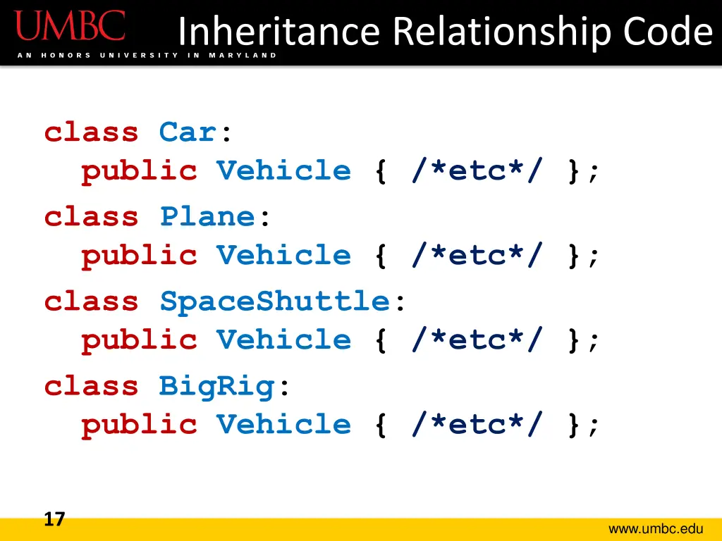 inheritance relationship code 4