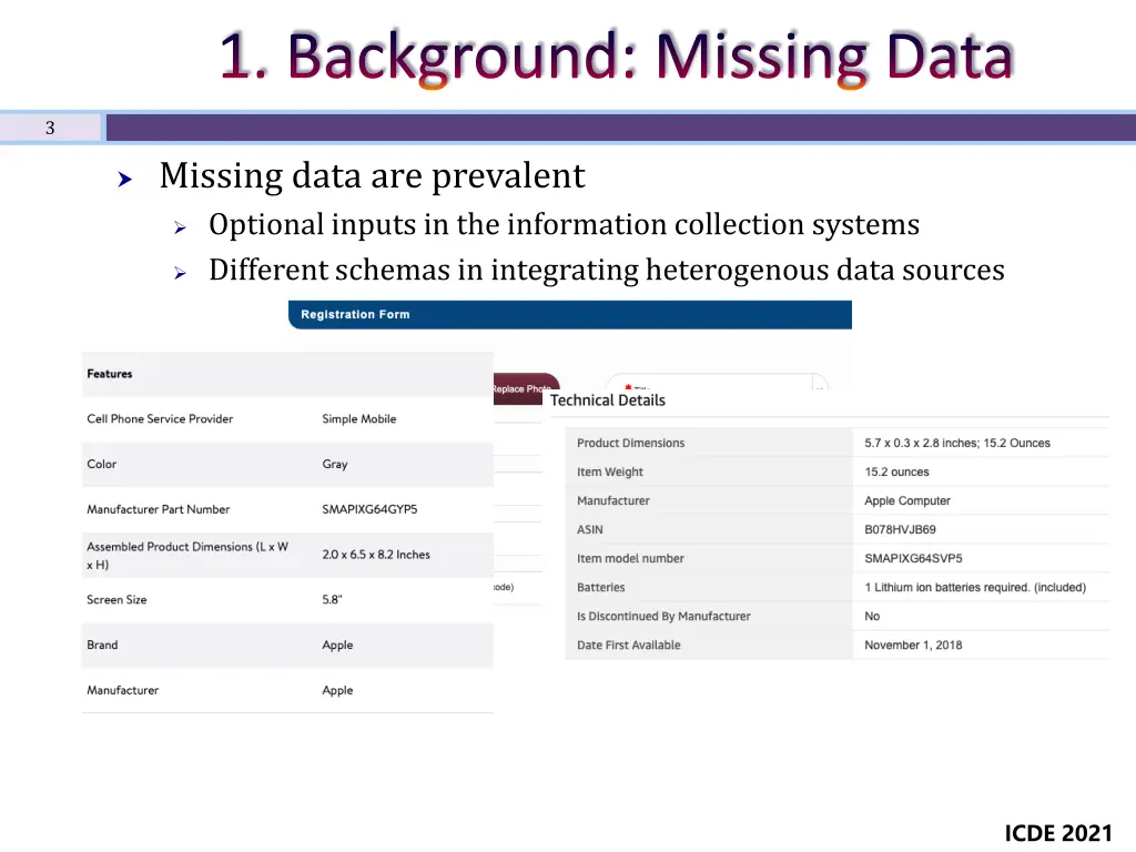 1 background missing data