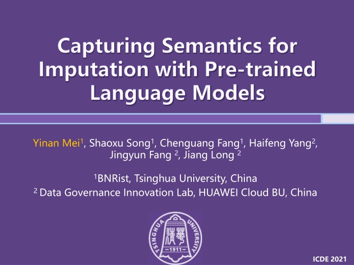 capturing semantics for imputation with