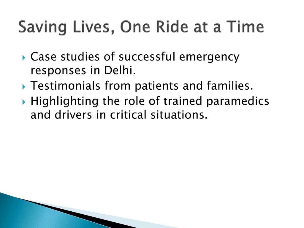 case studies of successful emergency responses