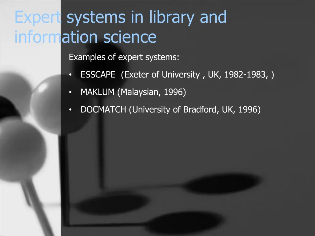 expert systems in library and information science 4