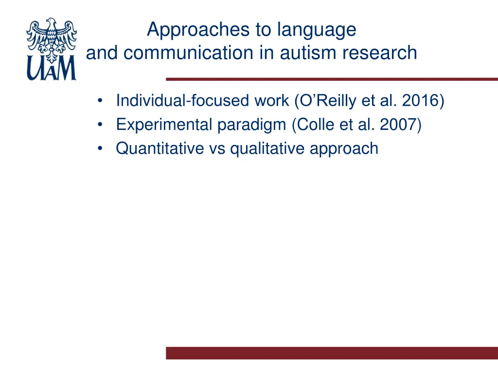 approaches to language and communication