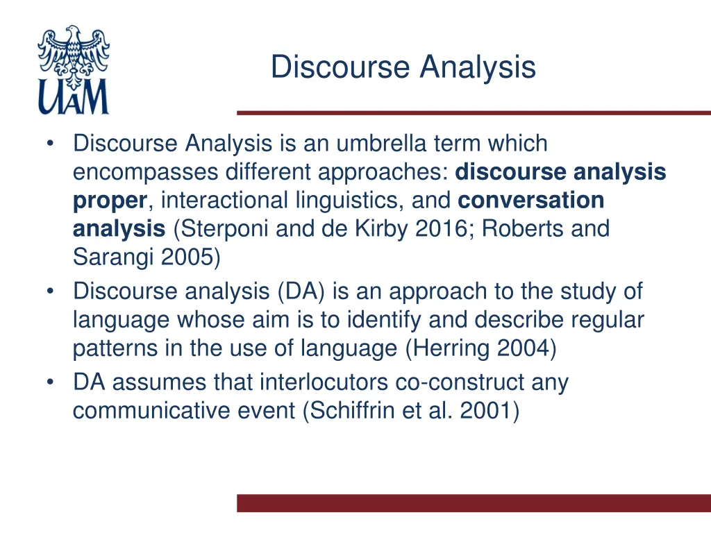 discourse analysis