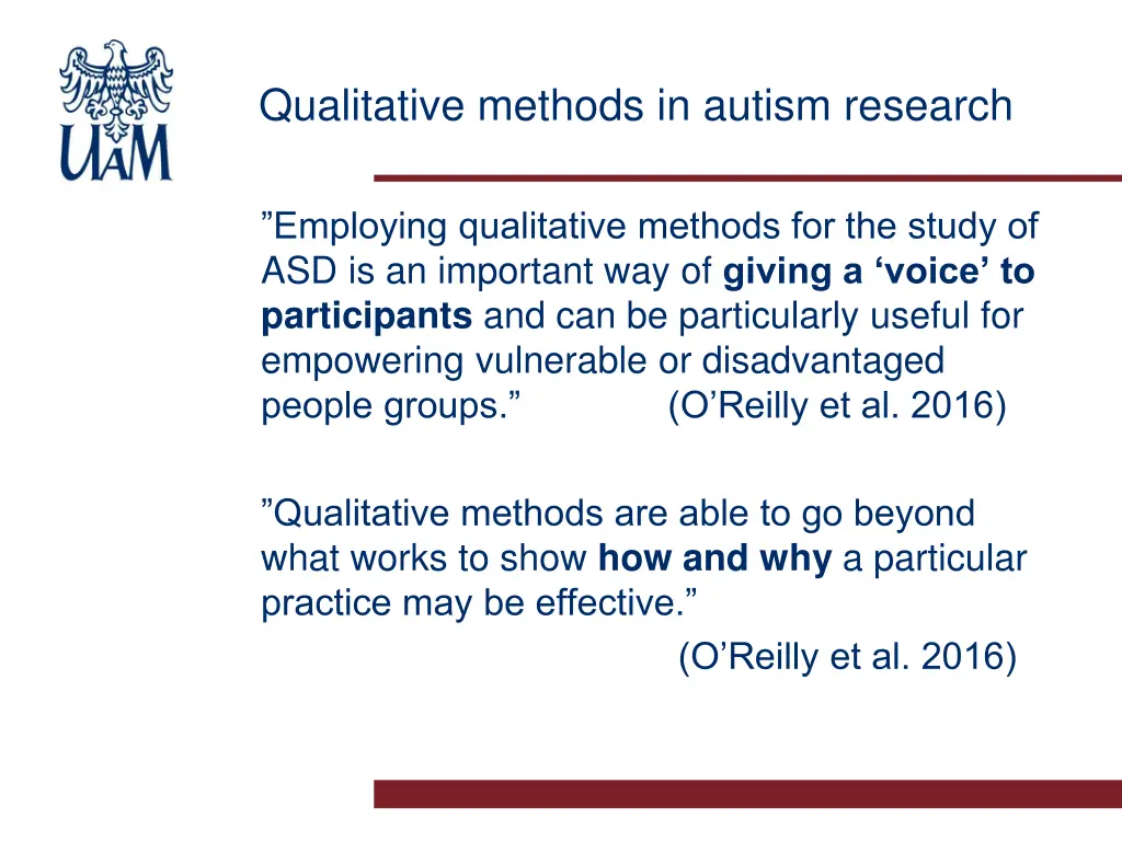 qualitative methods in autism research