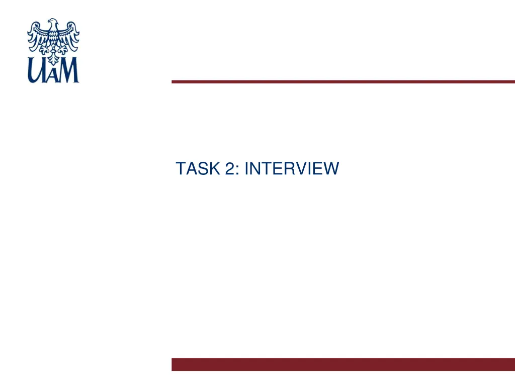 task 2 interview