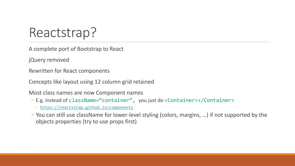 reactstrap