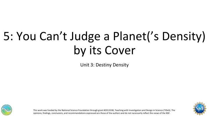 5 you can t judge a planet s density by its cover