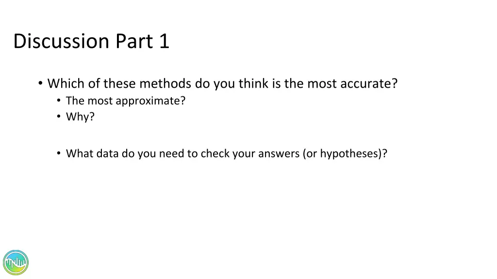 discussion part 1