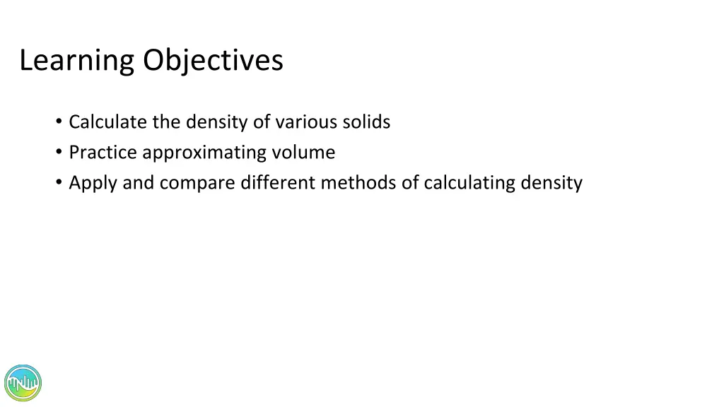 learning objectives