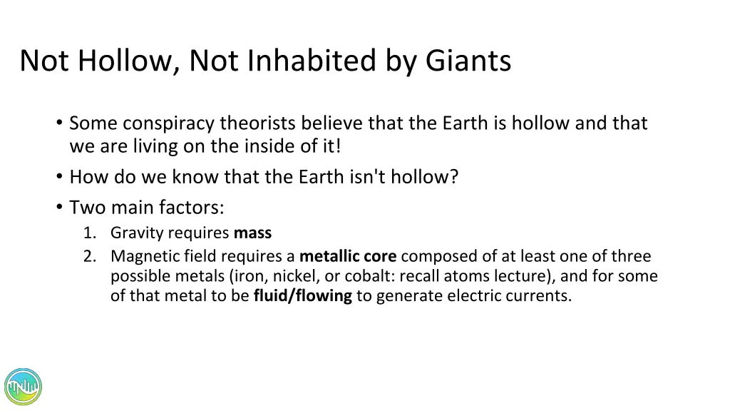 not hollow not inhabited by giants