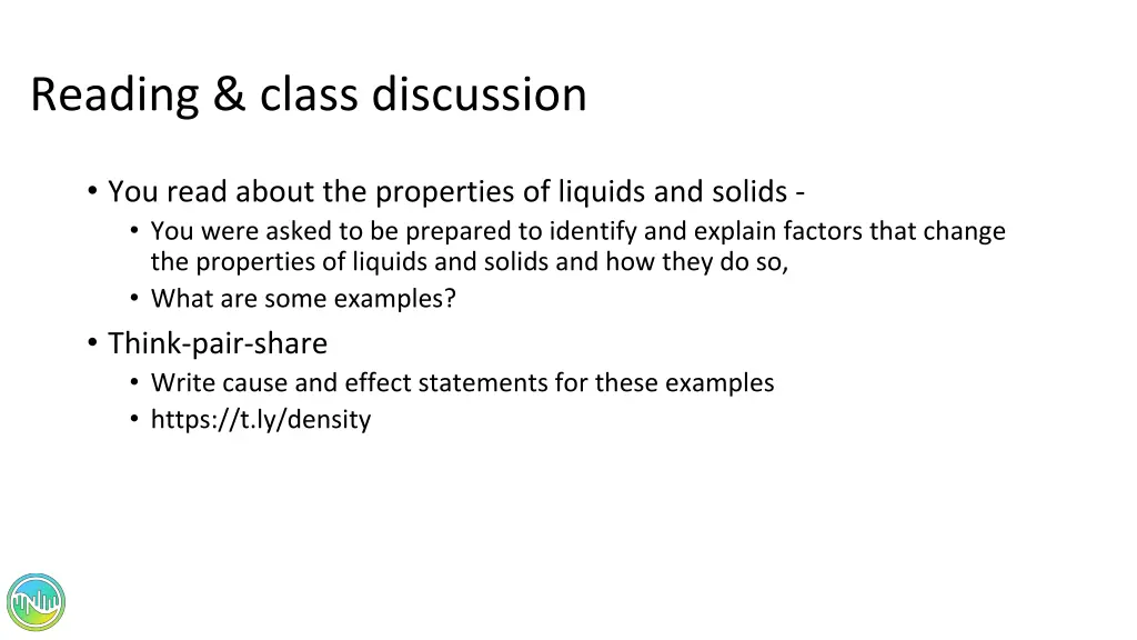 reading class discussion