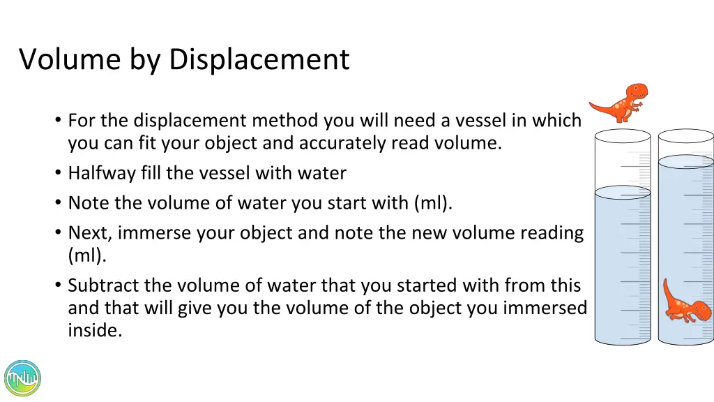 volume by displacement