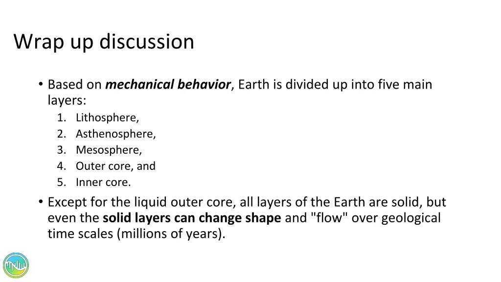 wrap up discussion 1