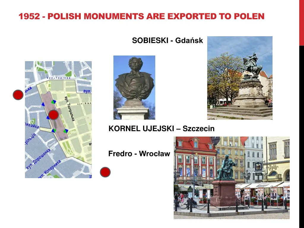 1952 polish monuments are exported to polen
