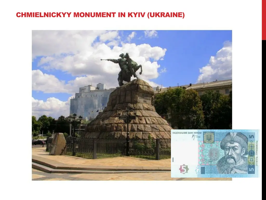 chmielnickyy monument in kyiv ukraine