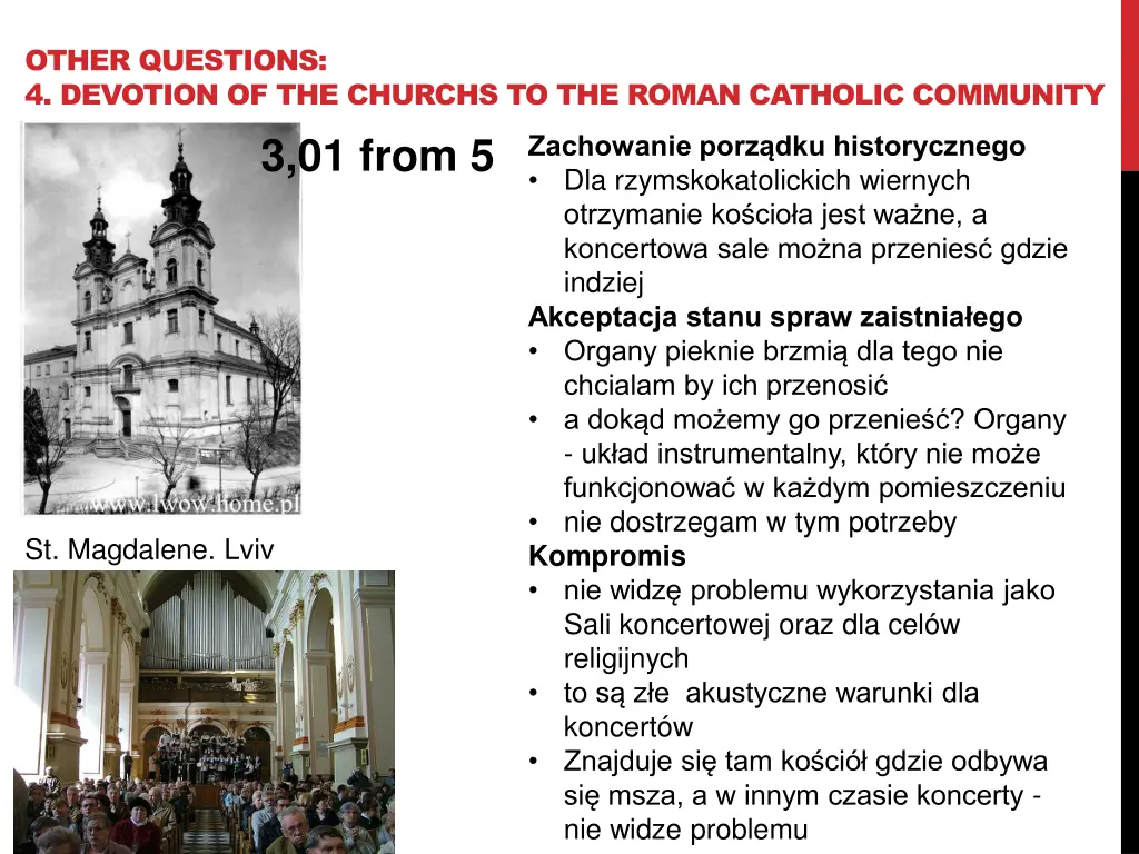 other questions 4 devotion of the churchs