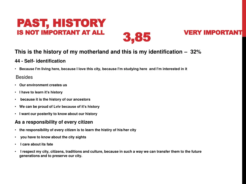 past history past history is is not important