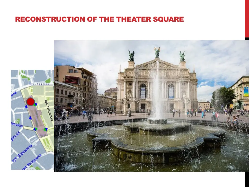 reconstruction of the theater square