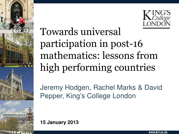 towards universal participation in post