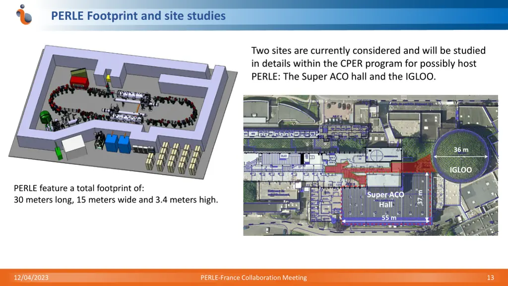 perle footprint and site studies