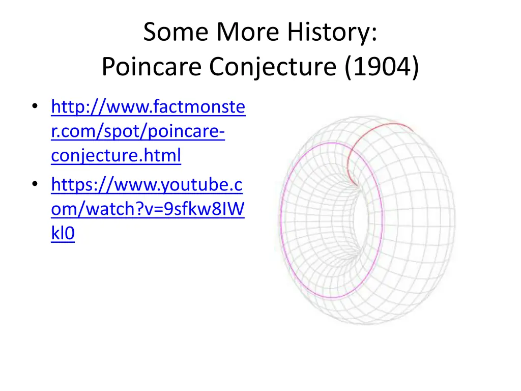 some more history poincare conjecture 1904